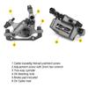catazer MTB Road HB-100 MTB Road Line Pulling Hydraulic Disc Brake Calipers Front & Rear Mountain Bike Disc Brake E-Bike Disc Brake (1 Pcs Black Rear) view 3
