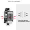 catazer MTB Road HB-100 MTB Road Line Pulling Hydraulic Disc Brake Calipers Front & Rear Mountain Bike Disc Brake E-Bike Disc Brake (1 Pcs Black Rear) view 4