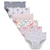 Sladatona Little Girls' Soft Cotton Underwear Bring Cool, Breathable Comfort Panty 3-4t Gray view 1