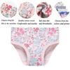 Sladatona Little Girls' Soft Cotton Underwear Bring Cool, Breathable Comfort Panty 3-4t Gray view 3