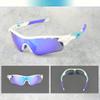 Outdoors Sunglasses Sports Sunglasses Protection Cycling Glasses with 4 Interchangeable Lenses Polarized UV400 and Myopia Sunglasses Sheet Sand for Cycling, Baseball,Fishing, Ski Running,Golf view 2