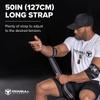 Elbow Wraps (1 Pair) - 40" Elastic Elbow Support & Compression - For Weightlifting, Powerlifting, Fitness, Cross Training & Gym Workout - Elbow Straps for Weight Lifting (Black/Grey) view 2