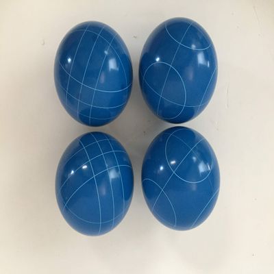 BuyBocceBalls Listing - Pack of 4-107mm Bocce Balls - Blue with 2 Different Scoring Patterns