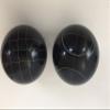 BuyBocceBalls Listing - Pack of 2 Listing - Replacement Bocce Balls - 107mm - Black with 2 Different Scoring Patterns view 1