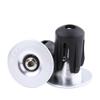 Effacer 2pcs Bicycle End Plugs Aluminum Bike Handlebars Bar Grips End Plugs Caps Bike Accessory(Silver) view 1