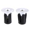 Effacer 2pcs Bicycle End Plugs Aluminum Bike Handlebars Bar Grips End Plugs Caps Bike Accessory(Silver) view 2