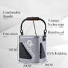 Homebeast Collapsible Fishing Bucket Portable 8L EVA Water Container Multi-Functional Fish Live Lures Bait Bucket with Rope for Traveling Hiking Fishing Boating (Gray) view 2