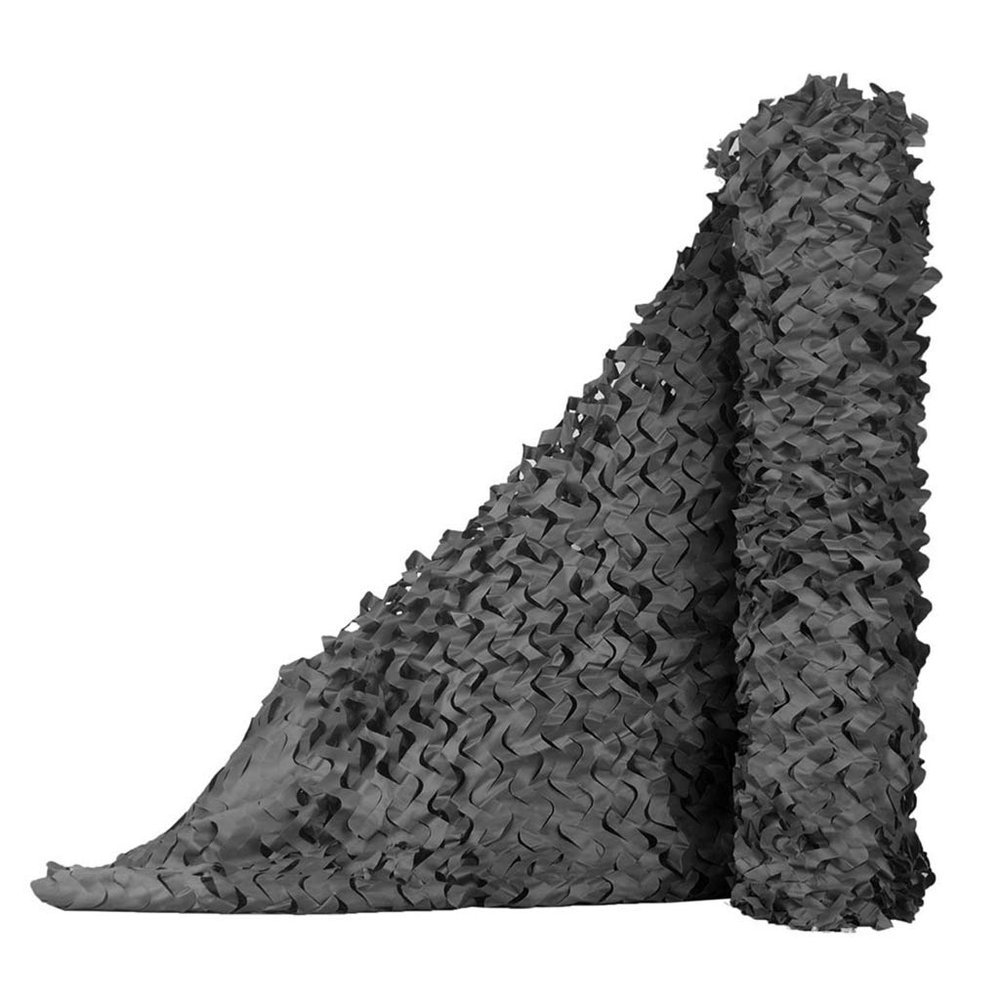 LIYFF-Tarps Black Camouflage Netting Oxford Fabric Woodland Military Camo Net Outdoor Jungle Camping Military Hunting Shooting Blind Watching Hide Party Decorations