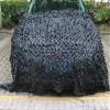 LIYFF-Tarps Woodland Camouflage Netting Lightweight Durable Oxford Polyester Camo Net for Wildlife Hunting, Photography, Car Truck Sun Shade, Leisure Camping, Bars - Black view 4