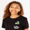 Toy Story Alien The Claw Pizza Plant Pocket Front Ladies T-Shirt (XXL) Black view 2