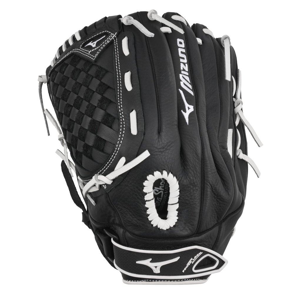 Mizuno GPSL1250F3 Prospect Select Series Fastpitch Softball Glove 12.5", Left Hand Throw, Black/White Tartan Flex Web