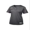 Mizuno Youth Aerolite 2-Button Softball Jersey, Charcoal, Medium view 1