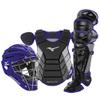 Mizuno Samurai Adult Baseball Boxed Catcher's Gear Set , Black-Purple, 16" Men's Adult