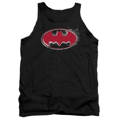 Batman Hardcore Noir Bat Logo Unisex Adult Tank Top for Men and Women, 2X-Large