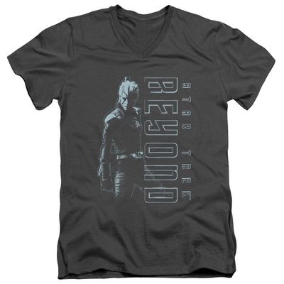 Star Trek Beyond Jaylah Unisex Adult V-Neck T Shirt for Men and Women, 2X-Large Charcoal