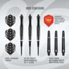 Shot! Darts Tribal Weapon 4 Soft Tip Dart Set (18g/20g) | 90% Tungsten Barrels | Center Balanced with Precision Grips | Handcrafted Pro Darts with Flights | Plastic Tips| Made in New Zealand view 3