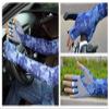 HODORPOWER UV Protection Gloved Arm Sleeves for Men & Women Cycling Ice Arm Sleeve Fingerless Sun Compression Long Arm Cover, Blue Camouflage, One Size view 4