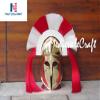 Medieval Roman Greek Corinthian Helmet with Plume LARP Fantasy Halloween Costume view 1