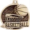 Basketball Medals - 1 1/2" Gold Basketball Medals, Great Kids Basketball Awards with Custom Engraving 10 Pack view 3