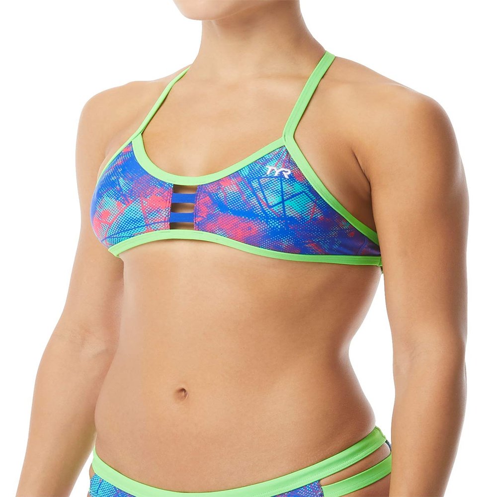 TYR BPCAN7A734XL Canvas Pacific Tieback Top Red/Turq/Blue XL