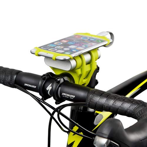 UNIQ UMS-FSHBYC01G Smartphone Holder, Green, 0.7 x 2.6 x 5.0 inches (1.7 x 6.6 x 12.6 cm), Bicycle Holder