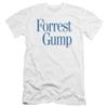 Forrest Gump Logo Unisex Adult Canvas Brand T Shirt for Men and Women, Medium White view 1