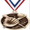 Softball Medals - 1 1/2" Gold Softball Medals, Great Kids Softball Awards with Custom Engraving 20 Pack view 1