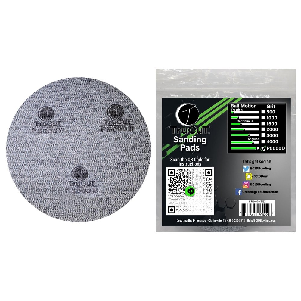 Creating the Difference TruCut Sanding Pads | Made Specifically for Bowling Balls | Resurfacing  Surface Management (5000 Grit, 6 inch)