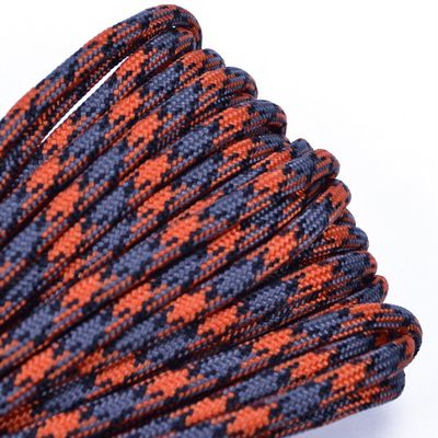 10', 25', 50', 100' Hanks, 250 ft Spool, 1000 Ft Spool of Parachute 550 Cord Type III 7 Strand Paracord - Orange Gray - 100 Feet