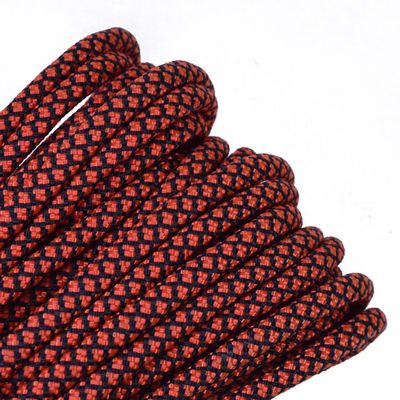 10', 25', 50', 100' Hanks, 250 ft Spool, 1000 Ft Spool of Parachute 550 Cord Type III 7 Strand Paracord - Orange Diamonds - 50 Feet