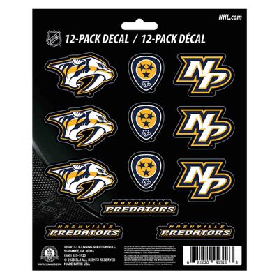 FANMATS 61144 Nashville Predators 12 Count Mini Decal Sticker Pack