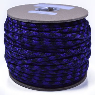 10', 25', 50', 100, 250', 1000' Hanks of Parachute 550 Cord Type III 7 Strand Paracord - BlackBerry - 250 Foot Spools