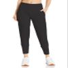 Danskin Women's Slim Tapered Joggers, Rich Black, Small view 1