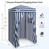 EAGLE PEAK Flex Ultra Compact 4x4 Pop-up Canopy, Sun Shelter, Changing Room, Portable Privacy Canopy Cabana for Pool, Fashion Photoshoots, or Camping, White/Blue view 3