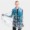 Women's Oblong Chiffon Solid Scarves Scarf Shawl for Evening Dresses Cover ups view 3