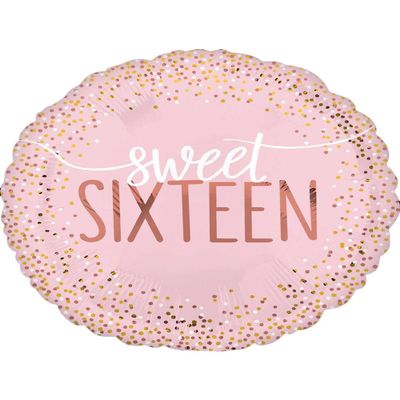 Anagram Blush 16th 18 Foil Balloon