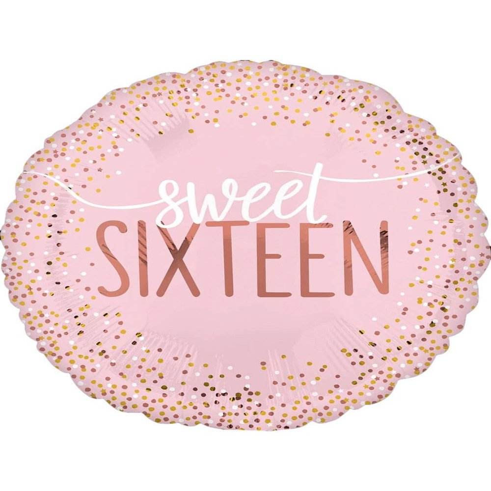 Anagram Blush 16th 18 Foil Balloon