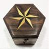 Antique Nautical Round Sundial Engrave Gilbert & Sons London Compass 3" Brass Navigation Compass with Wooden Box view 2