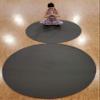 SISYAMA Circle Round 72" TAI-CHI YIN-YANG Yoga Mat Meditation Pilates (Black, 6 ft) view 3