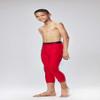 DEVOPS Boys 2-Pack 3/4 Compression Tights Sport Leggings Pants (X-Small, Black/Red) view 2