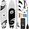 SereneLife Inflatable Stand Up Paddle Board (6 Inches Thick) with Premium SUP Accessories & Carry Bag | Wide Stance, Bottom Fin for Paddling, Surf Control, Non-Slip Deck | Youth & Adult Standing Boat view 1