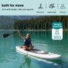 SereneLife Inflatable Stand Up Paddle Board (6 Inches Thick) with Premium SUP Accessories & Carry Bag | Wide Stance, Bottom Fin for Paddling, Surf Control, Non-Slip Deck | Youth & Adult Standing Boat view 4
