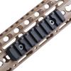 TuFok Picatinny Rail Section - Thin 0.27in Height Adapter Mount - Alumimun 9-Slot Black view 1