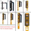 TuFok Picatinny Rail Section - Thin 0.27in Height Adapter Mount - Alumimun 9-Slot Black view 2