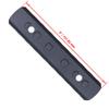 TuFok Picatinny Rail Section - Thin 0.27in Height Adapter Mount - Alumimun 9-Slot Black view 4