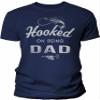 Hooked On Being Dad - Funny Dad Fishing Shirt for Men - F/Navy-5X view 1