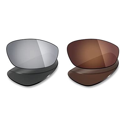 Mryok 2 Pair Polarized Replacement Lenses for Oakley Whisker Sunglass - Options