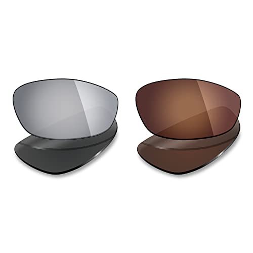 Mryok 2 Pair Polarized Replacement Lenses for Oakley Whisker Sunglass - Options