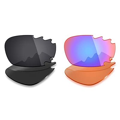 Mryok 2 Pair Polarized Replacement Lenses for Oakley Jawbone Vented Sunglass - Options