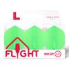 LSTYLE L1 Standard Dart Flights  EZ  Neon Green  1 Set  Pre-Molded view 1